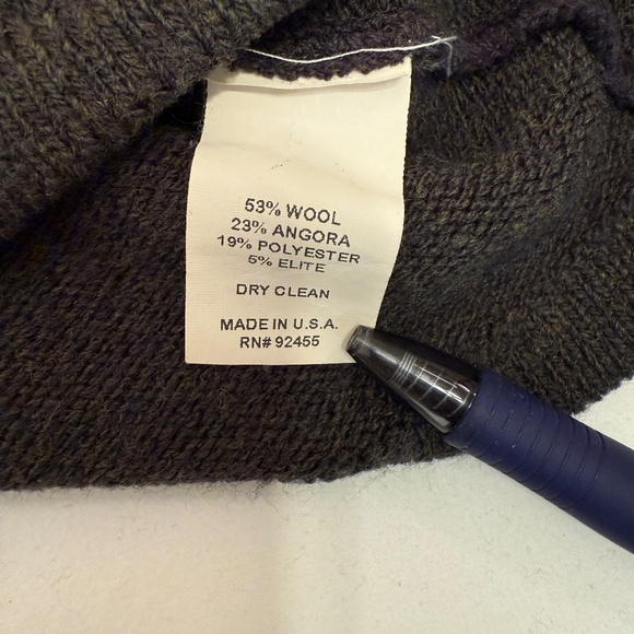 Cousin Johnny Wool/Angora Blend Colorful Cardigan Sweater Women's Large - Picture 13 of 15